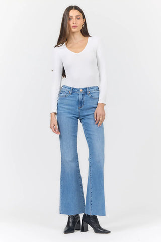 Dear John Florence Bootcut Jean in Noble City, full front view