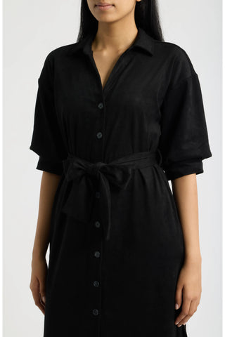 The Harlow Belted Midi Shirtdress
