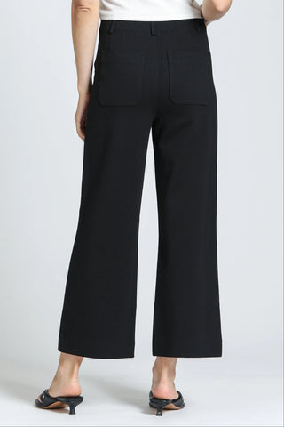 Ponte Cropped Wide Leg Pant