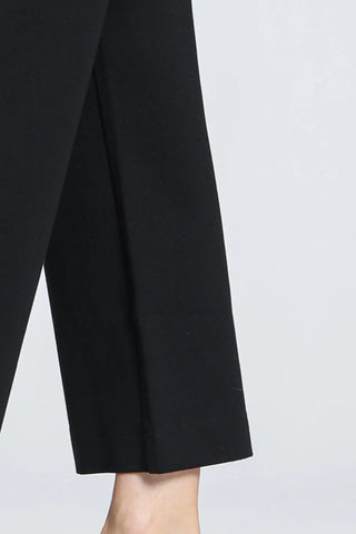 Ponte Cropped Wide Leg Pant