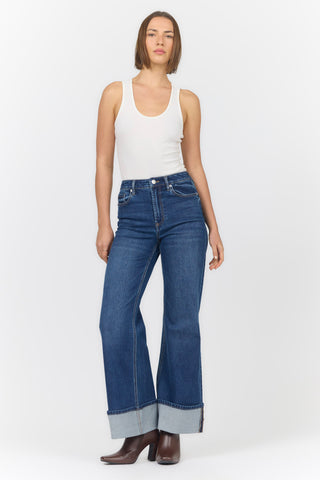 Fiona Wide Leg Jean in Castillion