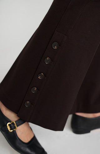 Liverpool Stella Kick Flare Pull-On Pant in Brown Truffle