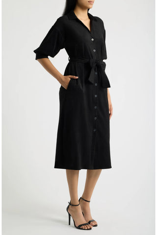 The Harlow Belted Midi Shirtdress