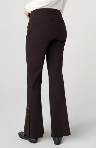 Liverpool Stella Kick Flare Pull-On Pant in Brown Truffle