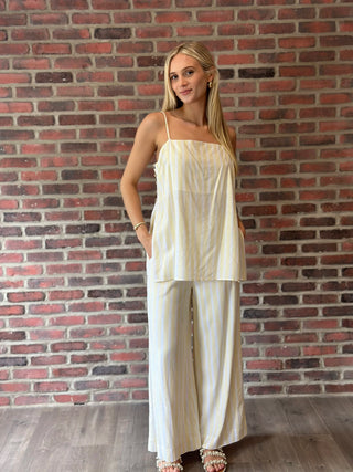 Yellow Stripe Pant