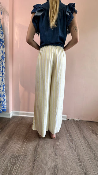 Yellow Stripe Pant