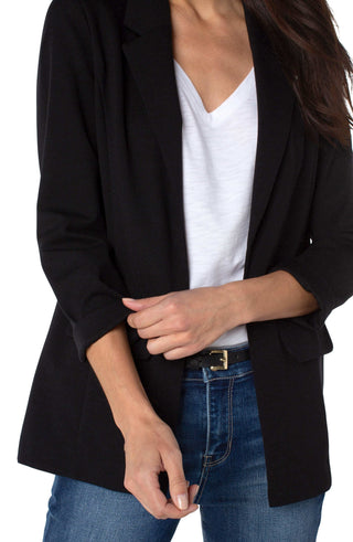Liverpool black boyfriend blazer, sleeve and pocket detail