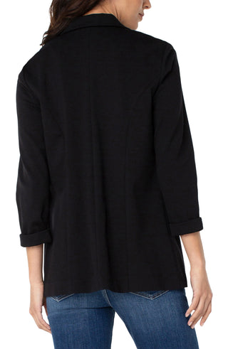 Liverpool black boyfriend blazer, back view