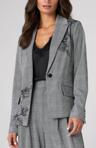 Liverpool Glen Plaid Tailored Blazer, front view