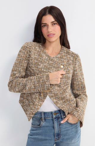 Liverpool Gold Rush Collarless Moto Jacket