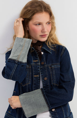 Liverpool Tall Cuffed Selvedge Trucker Jacket