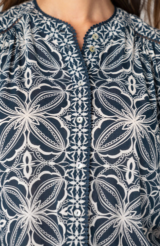 Liverpool Mosaic Flutter Blouse
