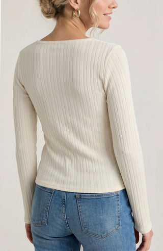 Liverpool Long Sleeve Boat Neck Knit Top