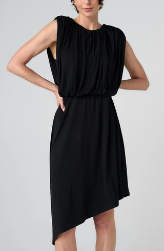 Liverpool Draped Asymmetrical Knit Dress