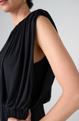 Liverpool Draped Asymmetrical Knit Dress