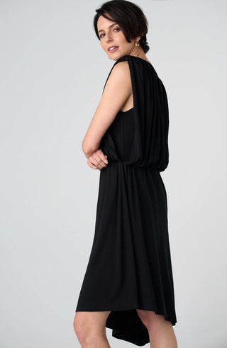 Liverpool Draped Asymmetrical Knit Dress