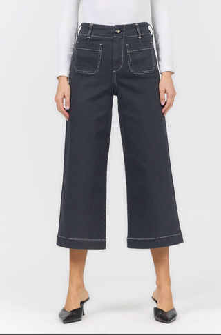 Dear John Audrey High Rise Wide-Leg Jean | Washed Black