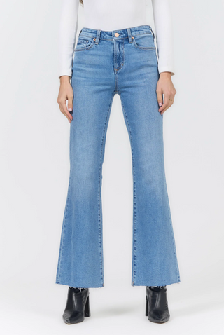 Dear John Florence Bootcut Jean in Noble City, front detail