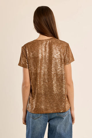 Bronze Shimmer Metallic Tee