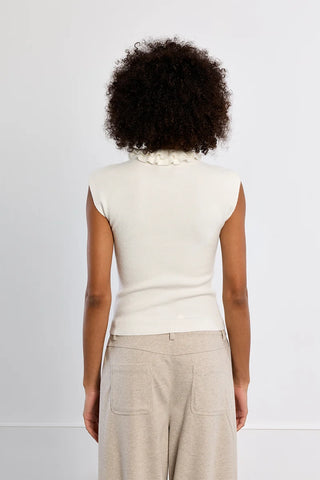 Colette Ruffled Collar Sweater