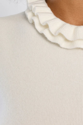 Colette Ruffled Collar Sweater