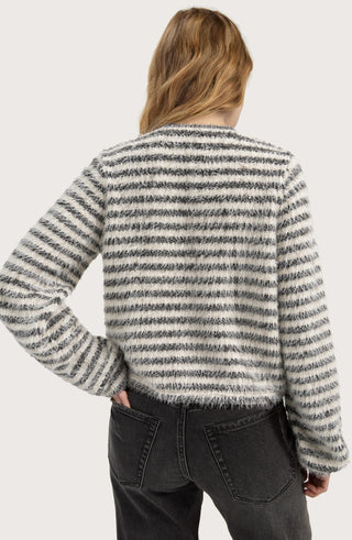 Liverpool Long Sleeve Boatneck Knit Top, back view