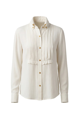 Liverpool Long Sleeve Tuxedo Woven Top
